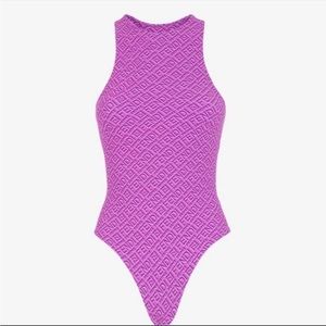 Fendi x Skims High Neck Bodysuit in Colorado / Purple
